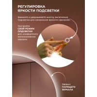 Зеркало DQ Дортмунд (Dortmund) Лайт 100 с подсветкой (DQMDOR100LT)