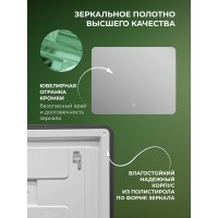 Зеркало DQ Гамбург (Hamburg) Классик 100х80 с подсветкой (DQMHAM10080C)