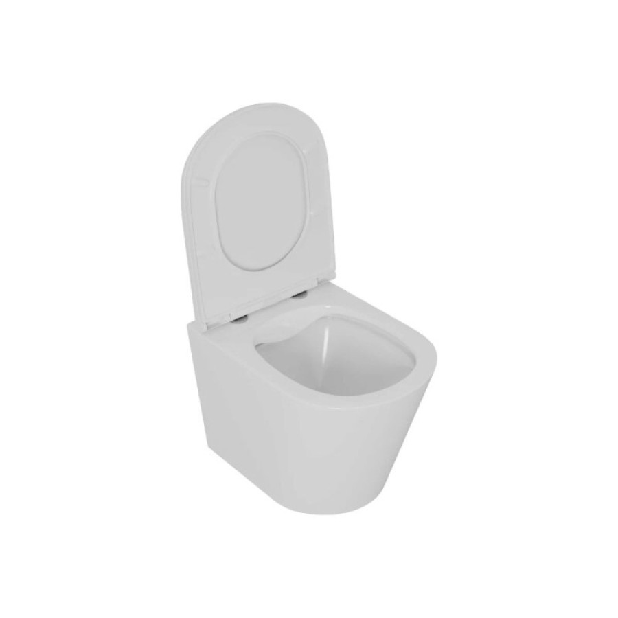 Комплект D&K Venice DS1021607, инсталляция DI8055119 с безободковым унитазом DT1026016 белый, сиденье микролифт, клавиша смыва хром матовый DB1399002
