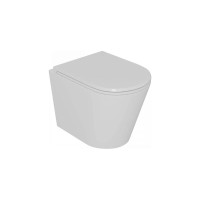 Комплект D&K Venice DS1021610, инсталляция DI8055119 с безободковым унитазом DT1026516 белый, смыв торнадо, сиденье микролифт, клавиша смыва хром DB1519001