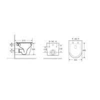 Комплект D&K Venice DS1021610, инсталляция DI8055119 с безободковым унитазом DT1026516 белый, смыв торнадо, сиденье микролифт, клавиша смыва хром DB1519001