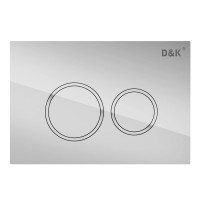 Комплект D&K Venice DS1021614, инсталляция DI8050127 с безободковым унитазом DT1026516 белый, смыв торнадо, сиденье микролифт, клавиша смыва хром DB1529001