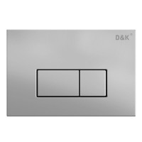 Комплект D&K Venice DS1021617, инсталляция DI8050127 с безободковым унитазом DT1026016 белый, смыв торнадо, сиденье микролифт, клавиша смыва хром матовый DB1499002