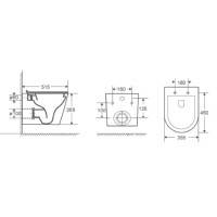Комплект D&K Venice DS1021617, инсталляция DI8050127 с безободковым унитазом DT1026016 белый, смыв торнадо, сиденье микролифт, клавиша смыва хром матовый DB1499002