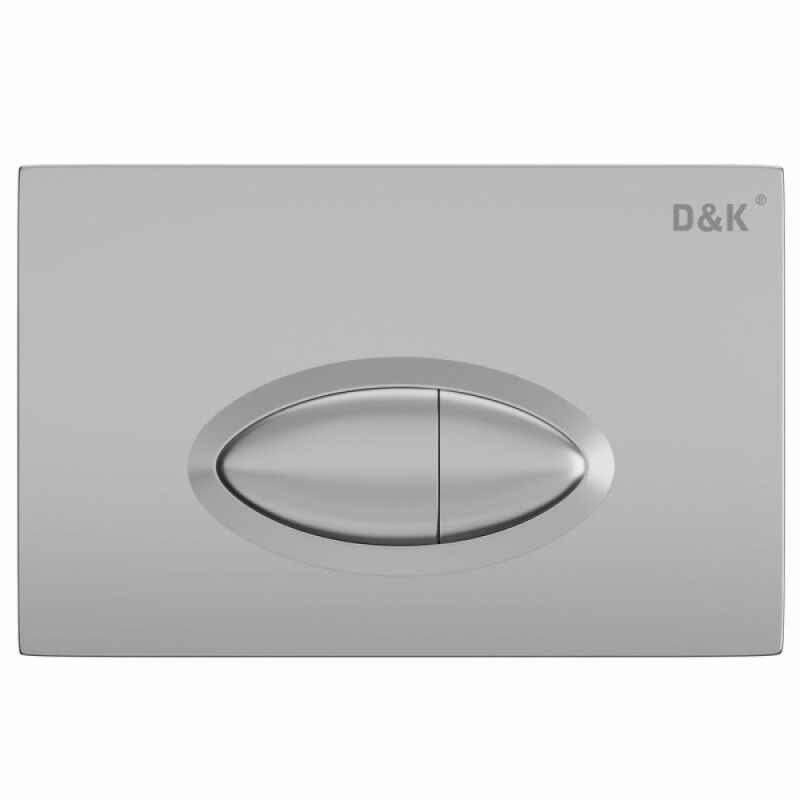 Комплект D&K Matrix DS1391608, инсталляция DI8055119 с безободковым унитазом DT1396016 белый, сиденье микролифт, клавиша смыва хром матовый DB1399002