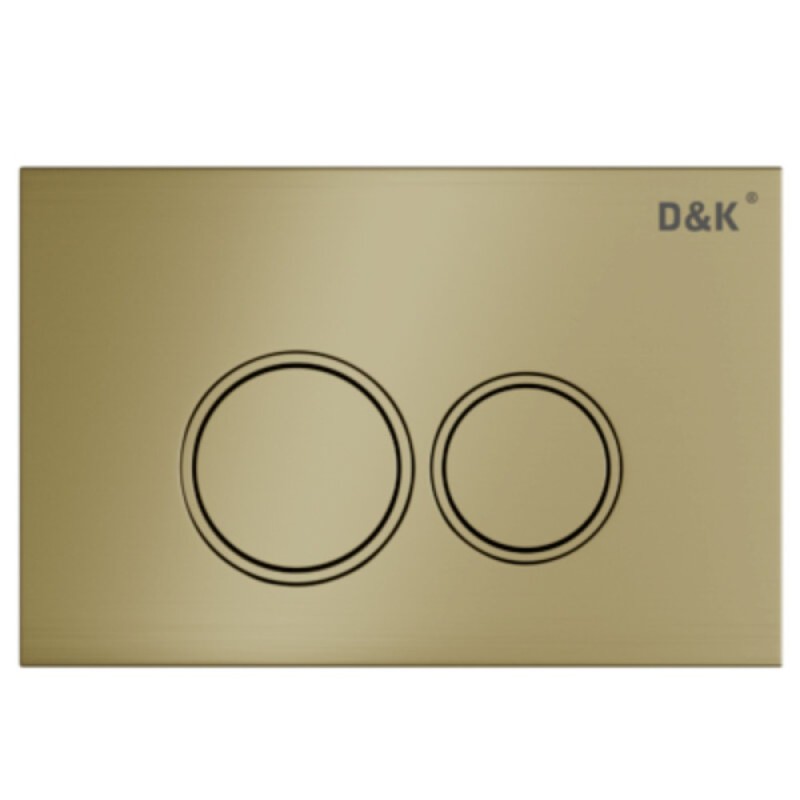 Комплект D&K Matrix DS1391624, инсталляция DI8050127 с безободковым унитазом DT1396516 белый, смыв торнадо, сиденье микролифт, клавиша смыва золото матовое DB1529007