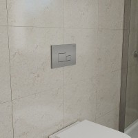 Инсталляция D&K с безободковым унитазом Berlin DS1431604, сиденье микролифт, клавиша хром матовый, цвет белый