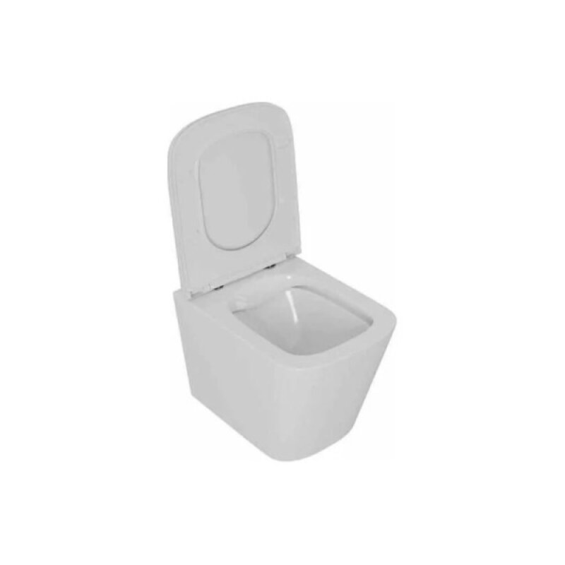 Комплект D&K Berlin DS1431610, инсталляция DI8055119 с безободковым унитазом DT1436016 белый, сиденье микролифт, клавиша смыва черная матовая DB1399025