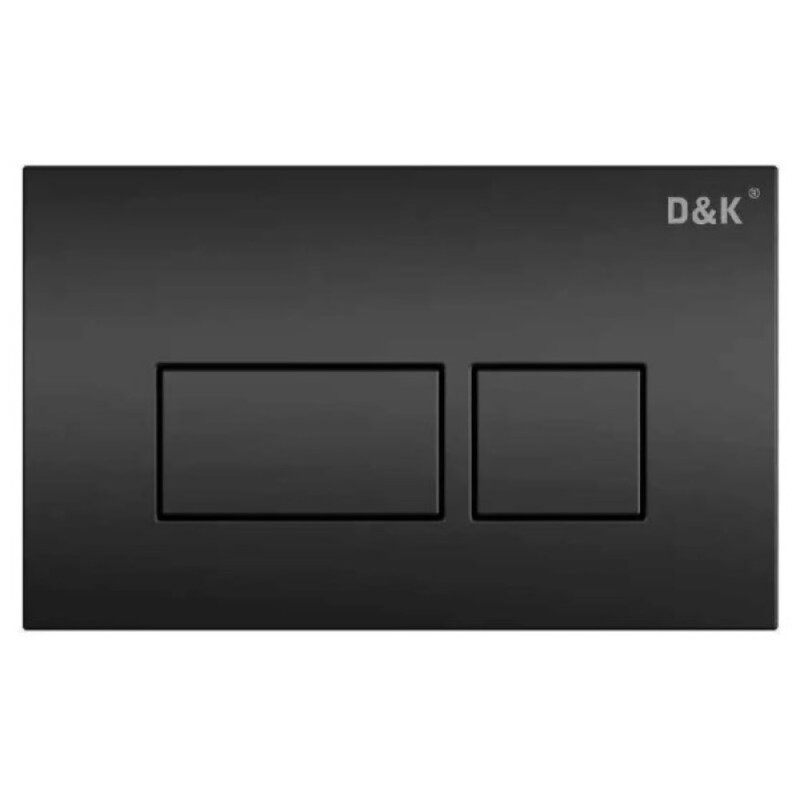 Комплект D&K Berlin DS1431611, инсталляция DI8055119 с безободковым унитазом DT1436016 белый, сиденье микролифт, клавиша смыва черная DB1519025