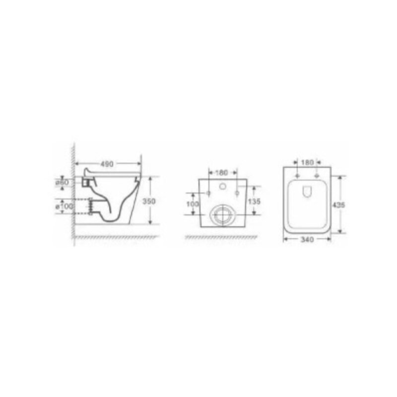 Комплект D&K Berlin DS1431611, инсталляция DI8055119 с безободковым унитазом DT1436016 белый, сиденье микролифт, клавиша смыва черная DB1519025