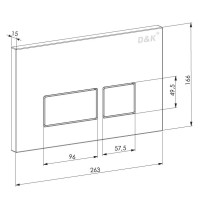 Комплект D&K Berlin DS1431625, инсталляция DI8055119 с безободковым унитазом DT1436516 белый, смыв торнадо, сиденье микролифт, клавиша смыва хром DB1439001