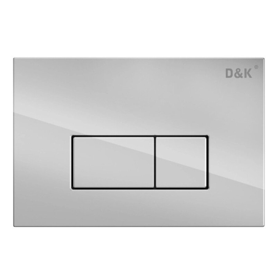 Комплект D&K Berlin DS1431628, инсталляция DI8050127 с безободковым унитазом DT1436516 белый, смыв торнадо, сиденье микролифт, клавиша смыва хром DB1499001