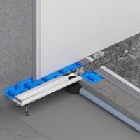 Дренажный канал Timo Drain System DS230209/01, 90 см, с двусторонней панелью под плитку, цвет сатин