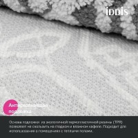 Коврик для ванной комнаты Iddis Decor DT01P58i12, 80 x 50 см, микрофибра, серый