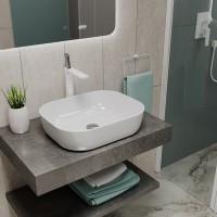 Раковина D&K Venice DT1020116 49 х 39,5 см, накладная, цвет белый