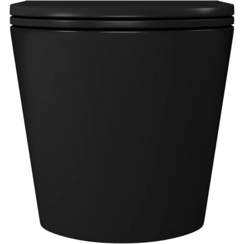 Унитаз подвесной D&K Venice DT1026025, безободковый, с сиденьем микролифт, цвет черный
