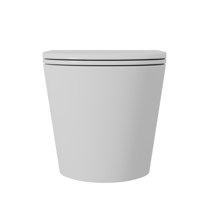 Унитаз подвесной D&K Venice DT1026516, безободковый, смыв торнадо, сиденье микролифт, белый