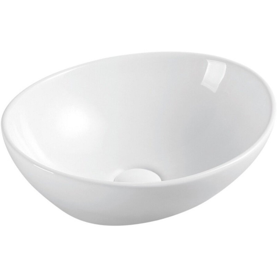 Раковина D&K Matrix DT1390716 41 х 31,5 см, накладная, цвет белый глянцевый