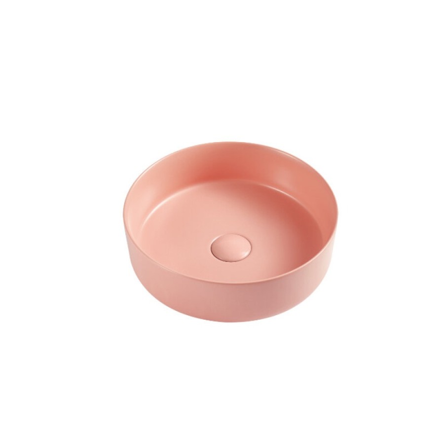 Раковина D&K Matrix DT1391504, 35.5 см, фарфор, цвет розовый