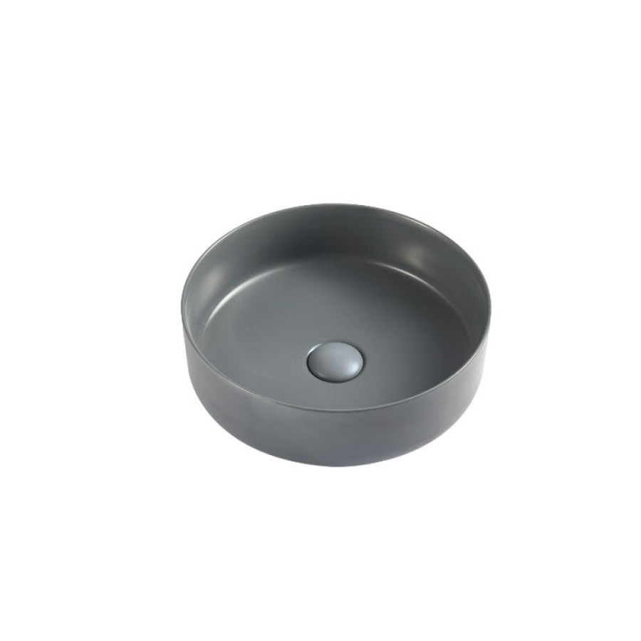 Раковина D&K Matrix DT1391506, 35.5 см, фарфор, цвет графит