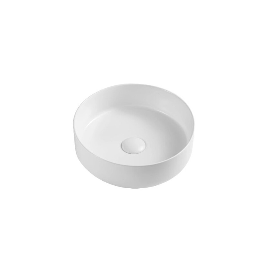 Раковина D&K Matrix DT1391508, 35.5 см, фарфор, накладная, цвет белый