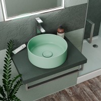 Раковина D&K Matrix DT1391512, 35.5 см, фарфор, цвет светло-зеленый