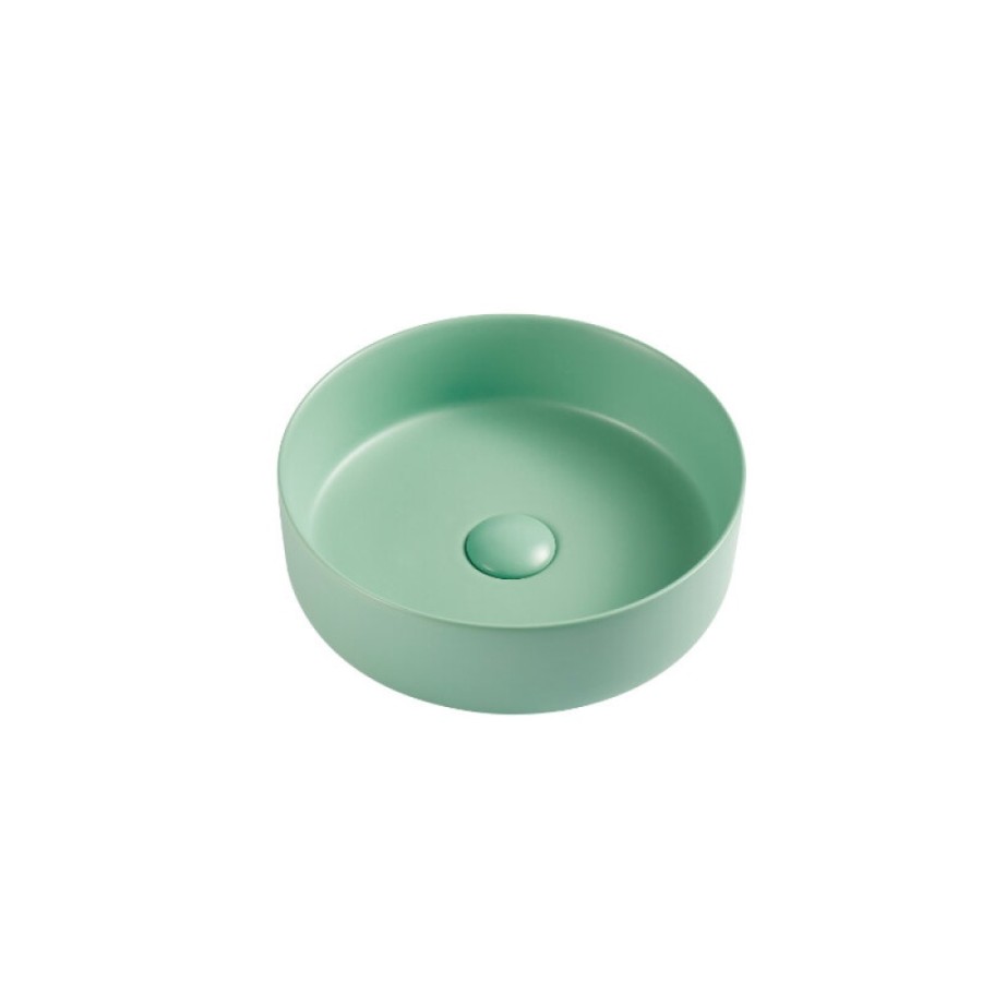 Раковина D&K Matrix DT1391512, 35.5 см, фарфор, цвет светло-зеленый