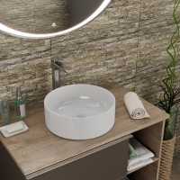 Раковина D&K Matrix DT1391516 35,5 х 35,5 см, накладная, цвет белый