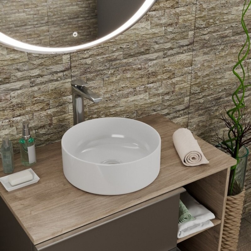 Раковина D&K Matrix DT1391516 35,5 х 35,5 см, накладная, цвет белый