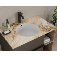 Раковина D&K Matrix DT1391816, 42 см, фарфор, цвет белый