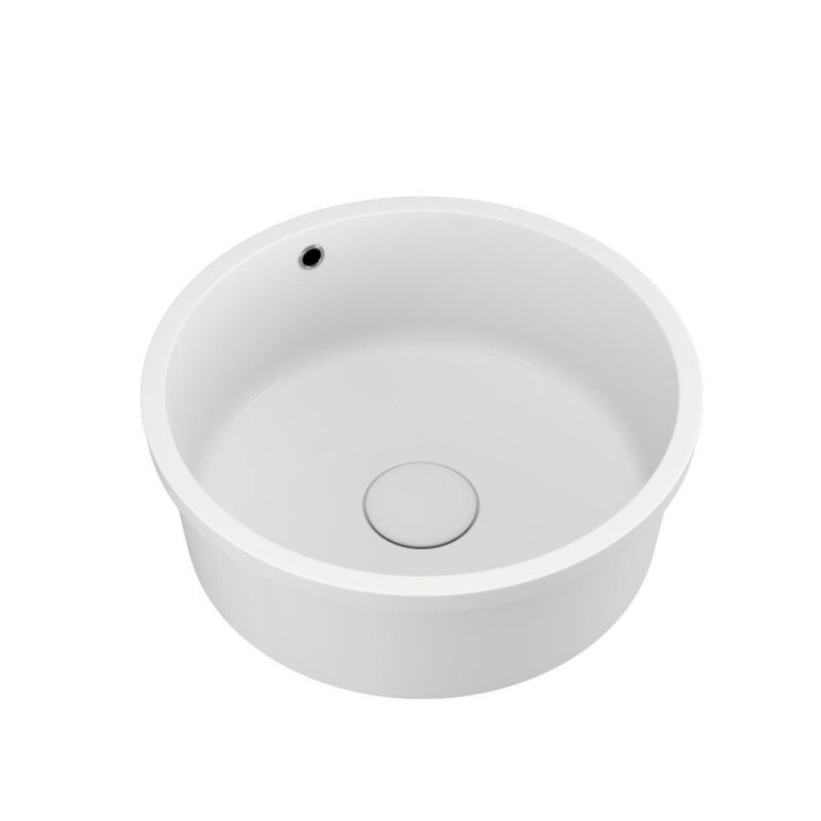 Раковина D&K Matrix DT1391816, 42 см, фарфор, цвет белый