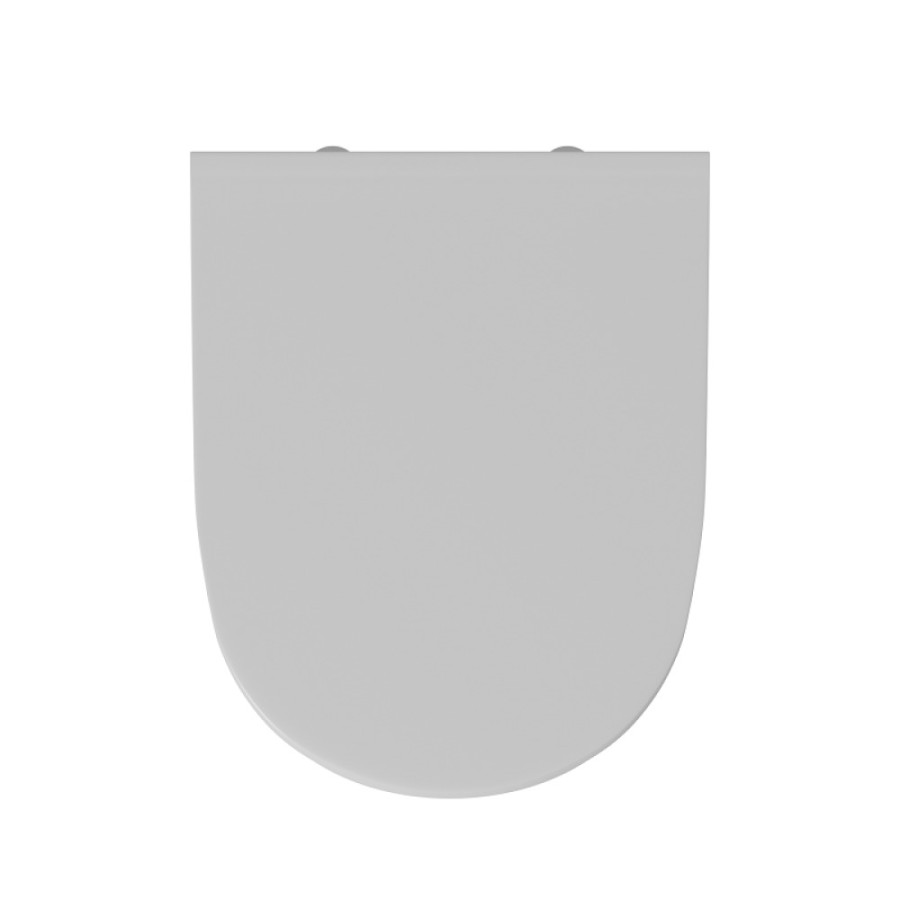 Подвесной унитаз D&K Tornado Matrix DT1396516, безободковый, с сиденьем микролифт, цвет белый
