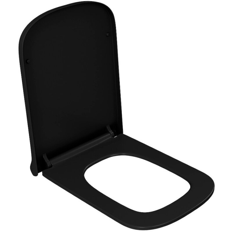 Унитаз подвесной D&K Berlin DT1436025, безободковый, с сиденьем микролифт, цвет черный