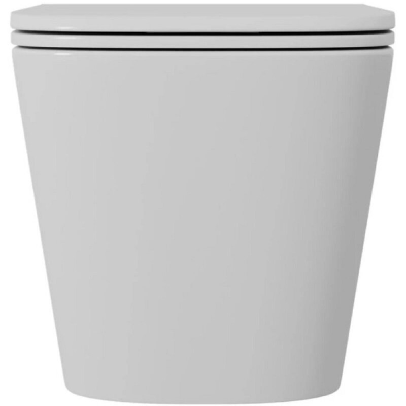 Унитаз подвесной D&K Quadro DT1516016, безободковый, с сиденьем микролифт, цвет белый