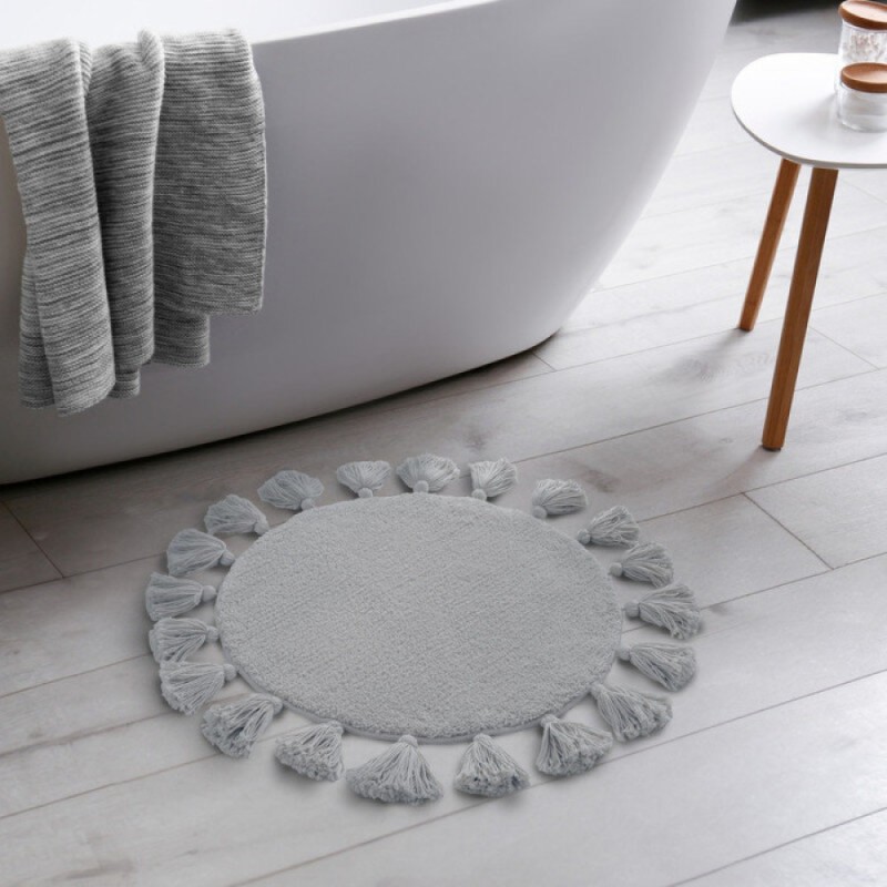 Коврик для ванной комнаты Iddis Decor DTR01P5i12, 55 см, полиэстер, серый