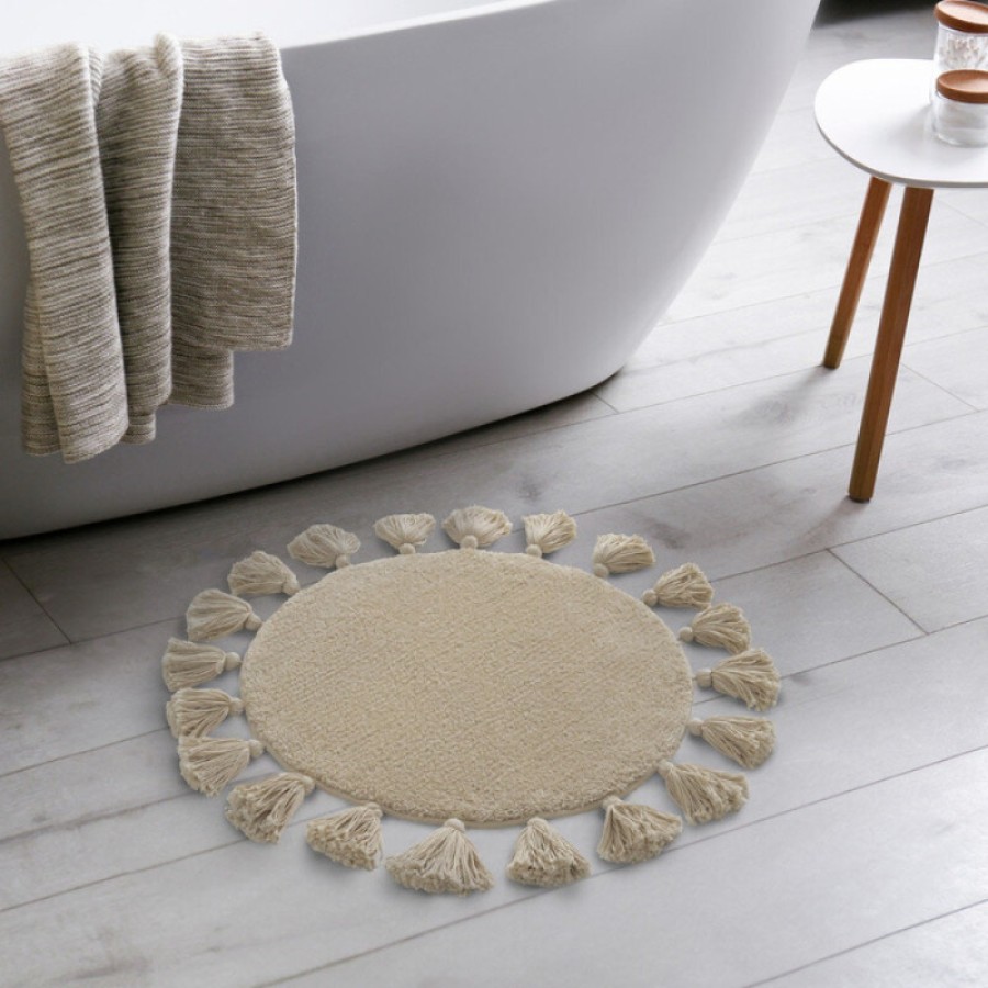 Коврик для ванной комнаты Iddis Decor DTR02P5i12, 55 см, полиэстер, бежевый