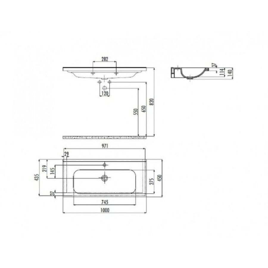 Тубма с раковиной BelBagno Dublin 750 DUB-750-LVB/DUBLIN-750-2C-SO-BL искусственный мрамор, цвет белый