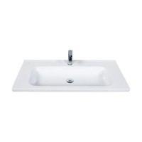 Тубма с раковиной BelBagno Dublin 750 DUB-750-LVB/DUBLIN-750-2C-SO-BL искусственный мрамор, цвет белый