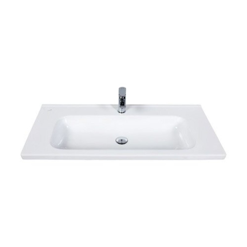 Тубма с раковиной BelBagno Dublin 750 DUB-750-LVB/DUBLIN-750-2C-SO-BL искусственный мрамор, цвет белый