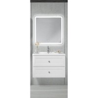 Тубма с раковиной BelBagno Dublin 750 DUB-750-LVB/DUBLIN-750-2C-SO-BL искусственный мрамор, цвет белый