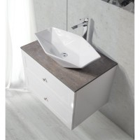 Тумба под раковину BelBagno Dublin DUBLIN-850-2C-SO-BL, 85 х 52 х 52 см, Bianco Lucido - белый
