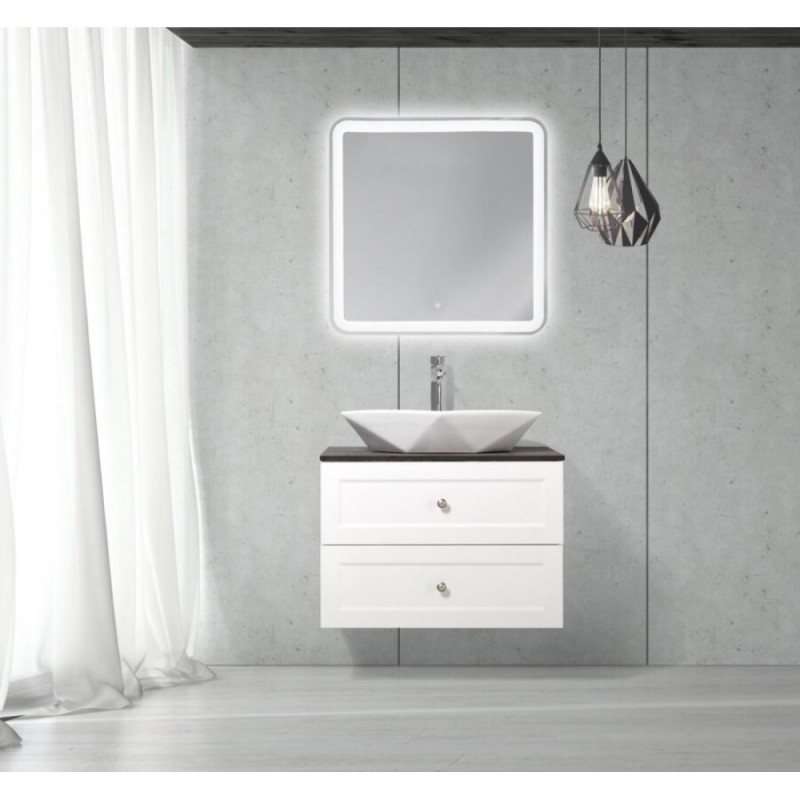 Тумба под раковину BelBagno Dublin DUBLIN-850-2C-SO-BL, 85 х 52 х 52 см, Bianco Lucido - белый