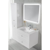 Тумба под раковину BelBagno Dublin DUBLIN-850-2C-SO-BL, 85 х 52 х 52 см, Bianco Lucido - белый