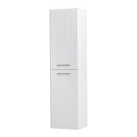 Шкаф-пенал BelBagno DUE-1500-2A-SC-BL-P, 40 см, подвесной, Bianco Lucido