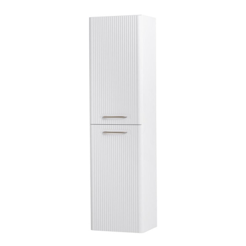 Шкаф-пенал BelBagno DUE-1500-2A-SC-BL-P, 40 см, подвесной, Bianco Lucido