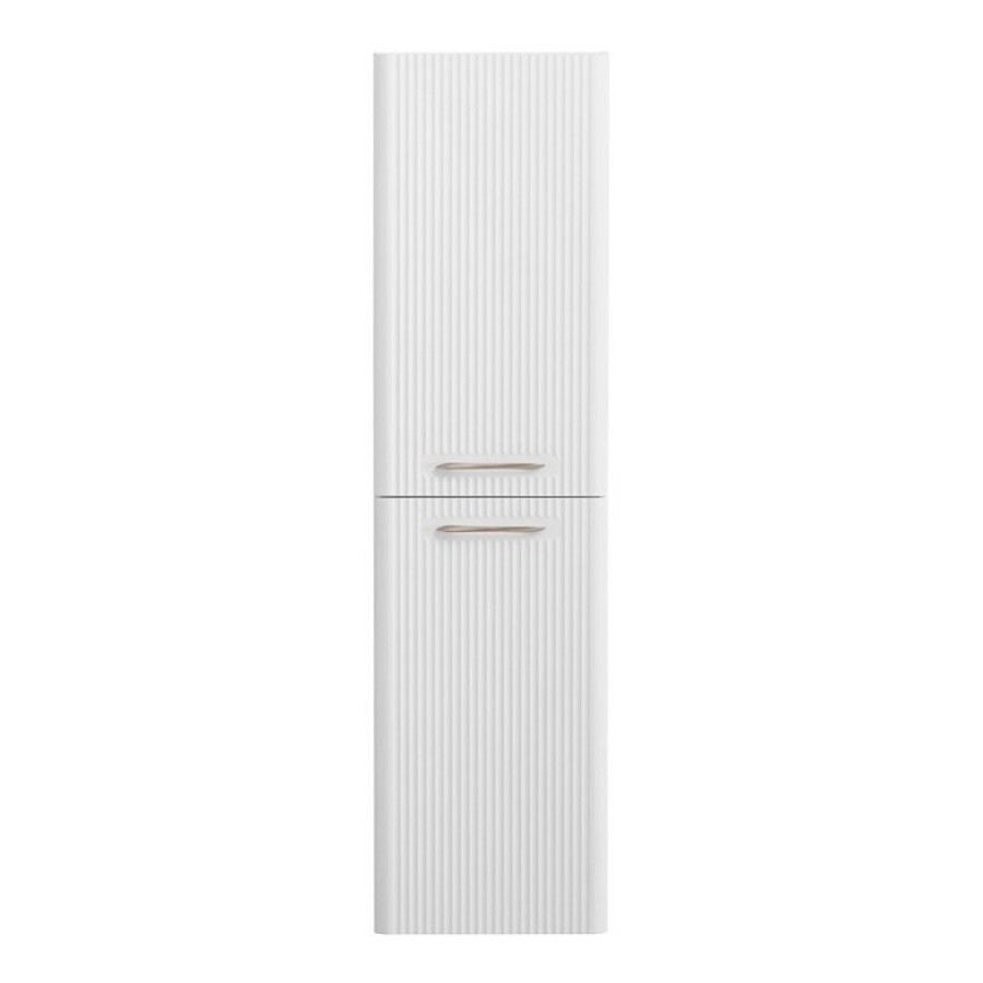 Шкаф-пенал BelBagno DUE-1500-2A-SC-BL-P, 40 см, подвесной, Bianco Lucido