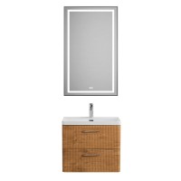 Тумба под раковину BelBagno Due-500-2C-SO-RN-P, 50 см, подвесная, Rovere Nature