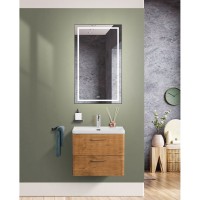 Тумба под раковину BelBagno Due-500-2C-SO-RN-P, 50 см, подвесная, Rovere Nature