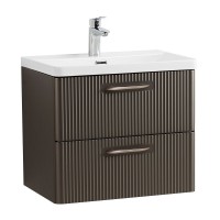 Тумба под раковину BelBagno Due-600-2C-SO-GM-P, 60 см, подвесная, оружейная сталь