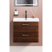 Тумба под раковину BelBagno Due-600-2C-SO-NOCE-P, 60 см, подвесная, Noce
